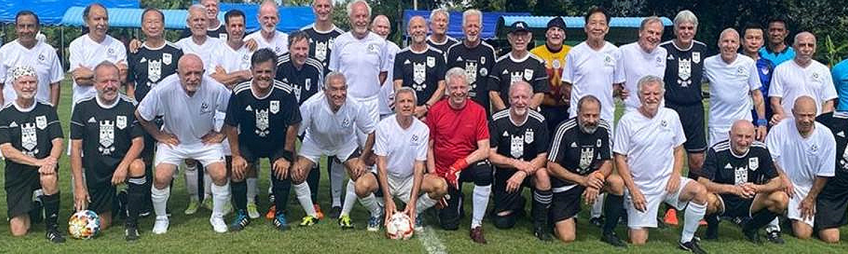 O70 CT United (white) and NC United (black) World Cup final teams