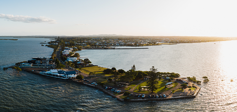 Aerial of Cleveland Point and Raby Bay