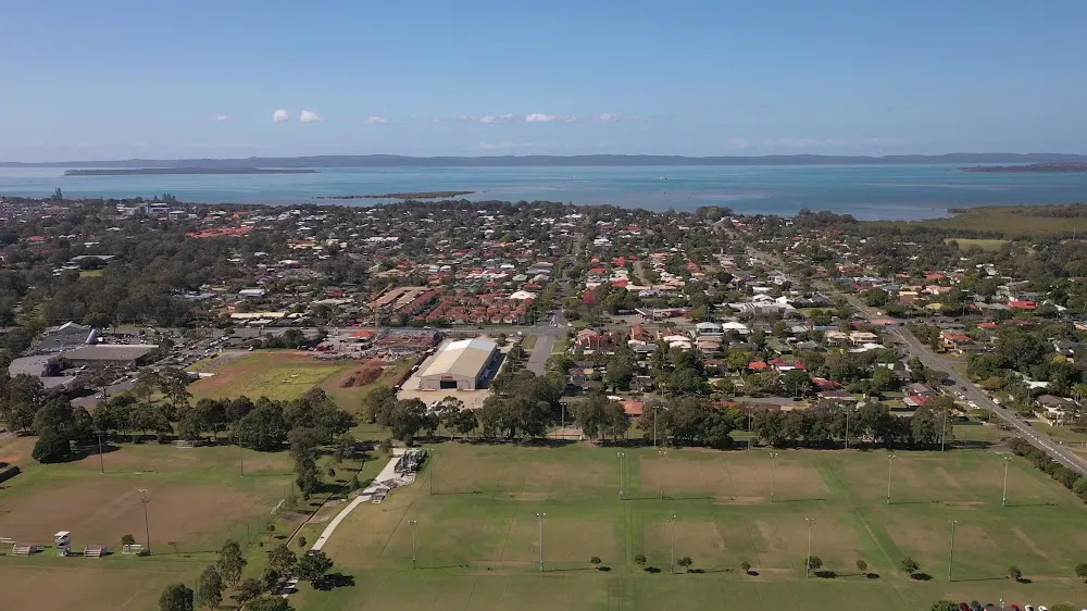 Aerial view of Cleveland and Redlands