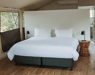 Boutique motel bedroom